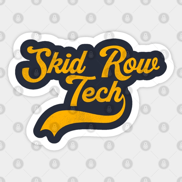 Skid Row Tech Sticker by darklordpug